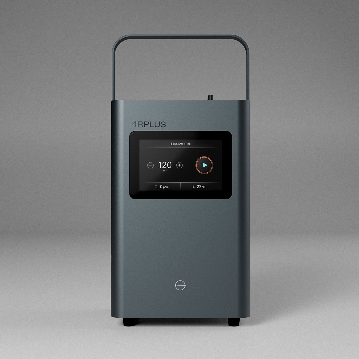 AirPlus hydrogen respiration system, front view with touchscreen